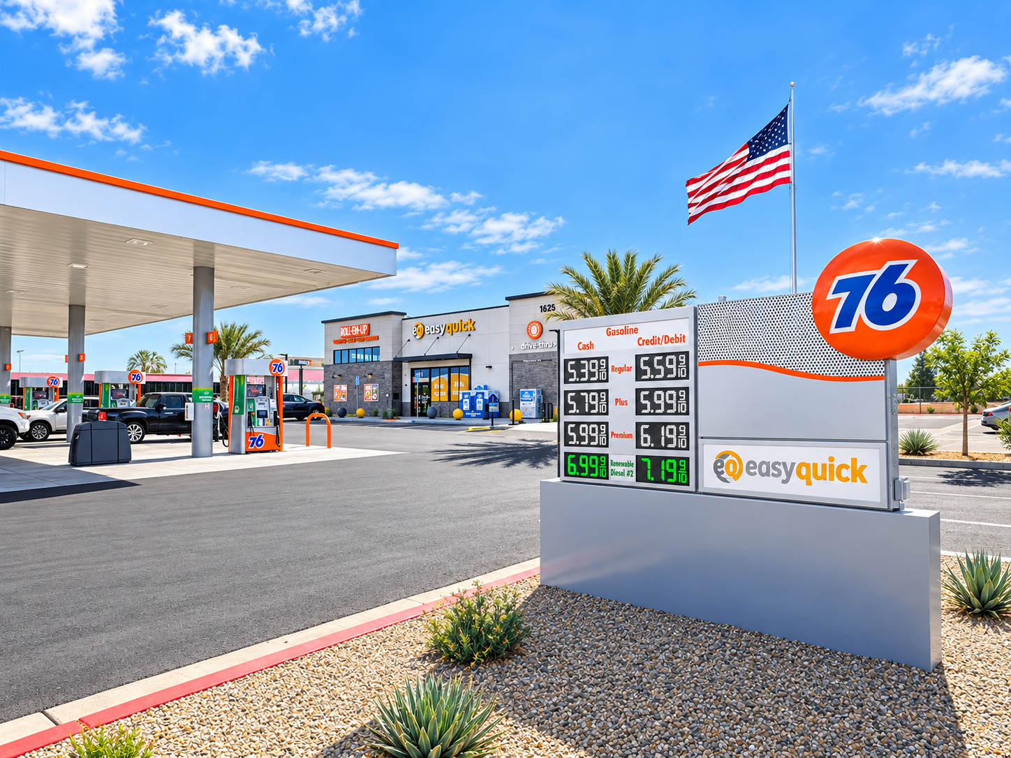 Reedley 76, Diesel Facility & Large Market